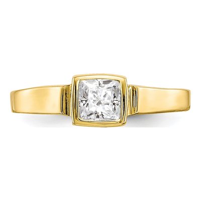 10K Yellow Gold CZ Toe Ring – view 6