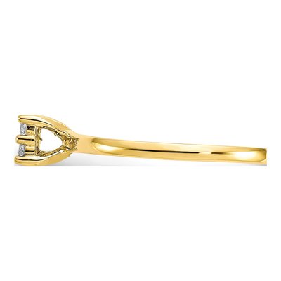 10K Yellow Gold CZ 4-Stone Promise Ring – view 5