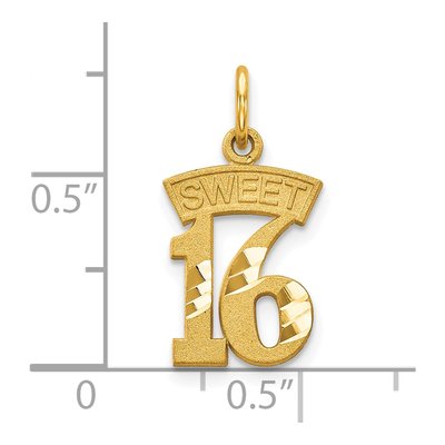 10K Yellow Gold Sweet Pendant – view 4