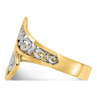 10K Yellow Gold Filigree Ring – view 5