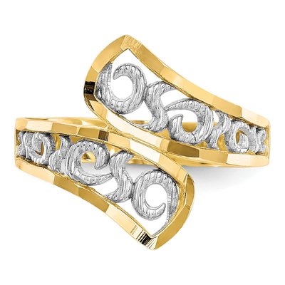 10K Yellow Gold Filigree Ring – view 6