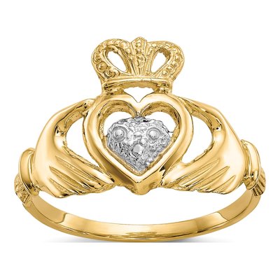 10K Yellow Gold Claddagh Ring