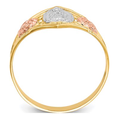 10K Two-Tone Gold Our of Guadalupe Ring – view 3