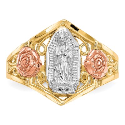 10K Two-Tone Gold Our of Guadalupe Ring – view 6