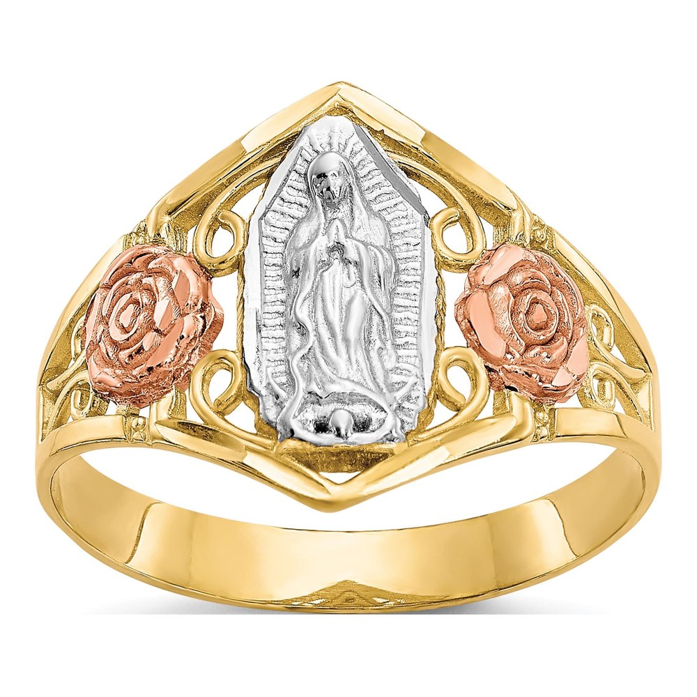 10K Two-Tone Gold Our of Guadalupe Ring