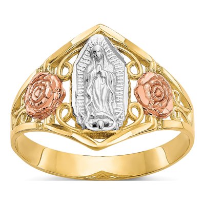 10K Two-Tone Gold Our of Guadalupe Ring