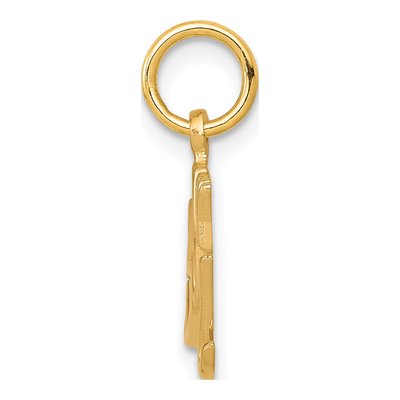 10K Yellow Gold Baby Boy Pendant – view 3