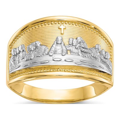 10K Yellow Gold Last Supper Ring