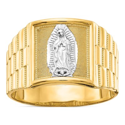 Men's 10K Yellow Gold Our of Guadalupe Ring