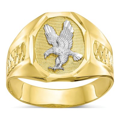 Men's 10K Yellow Gold Eagle Ring