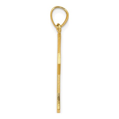 10K Yellow Gold Reversible Cross & Jesus Pendant – view 3