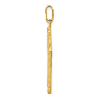 10K Yellow Gold Passion Cross Pendant – view 3