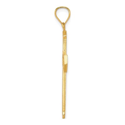 10K Yellow Gold Passion Cross Pendant – view 3