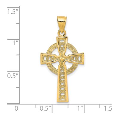10K Yellow Gold Iona Cross Pendant – view 4