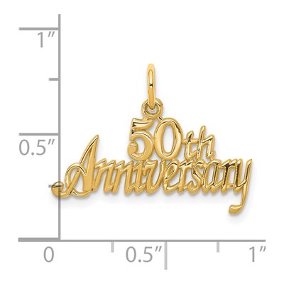 10K Yellow Gold 50th Anniversary Charm – view 4