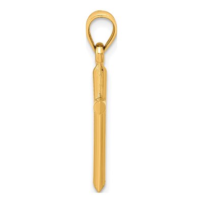 10K Yellow Gold Cross Pendant – view 3