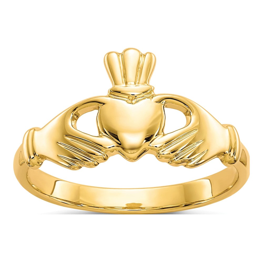 10K Yellow Gold Claddagh Ring