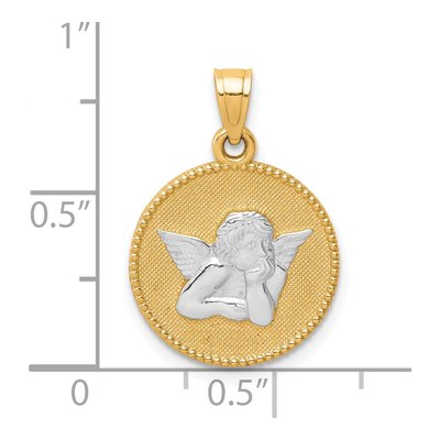 10K Yellow Gold Angel Pendant – view 5