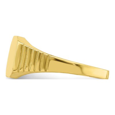 10K Yellow Gold Baby Signet Ring – view 4