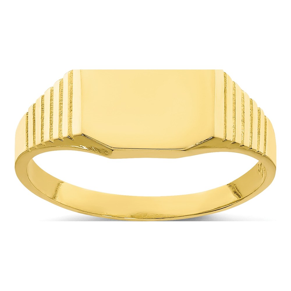 10K Yellow Gold Baby Signet Ring
