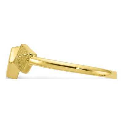 10K Yellow Gold CZ Ring – view 3