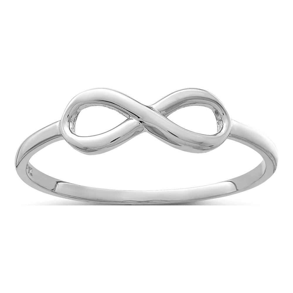 10K White Gold Infinity Ring