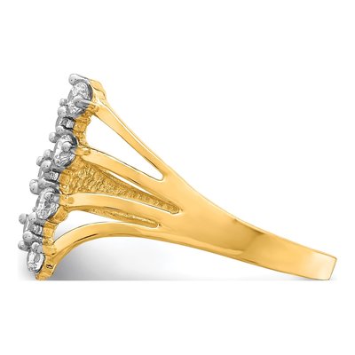 10K Yellow Gold CZ 7-Stone Ring – view 5
