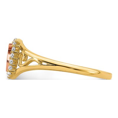 10K Two-Tone Gold CZ Ring – view 5