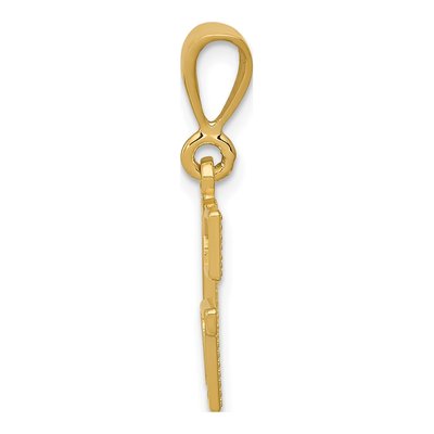 10K Yellow Gold Initial G Pendant – view 3