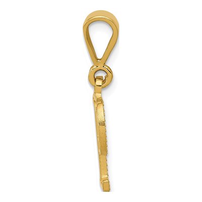 10K Yellow Gold Initial P Pendant – view 3
