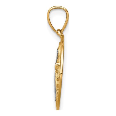 10K Yellow Gold San Benito Medal Pendant – view 3