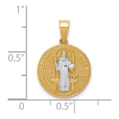 10K Yellow Gold San Benito Medal Pendant – view 5