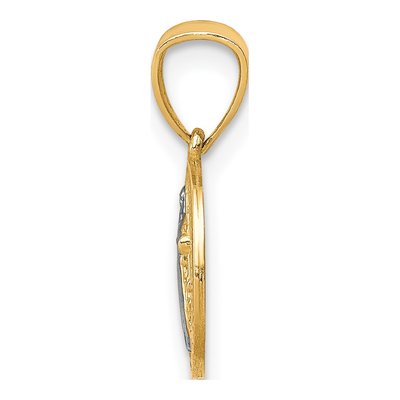 10K Yellow Gold San Benito Medal Pendant – view 3