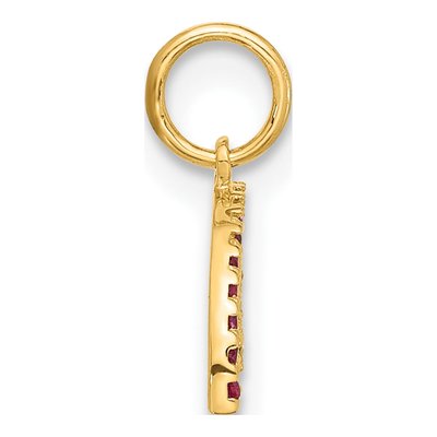 10K Yellow Gold CZ Rainbow Charm – view 3