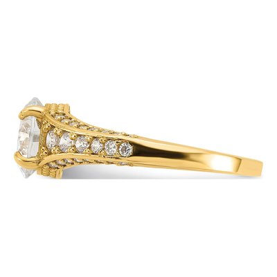 10K Yellow Gold CZ Ring – view 3