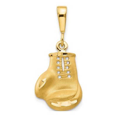 10K Yellow Gold Boxing Glove Charm