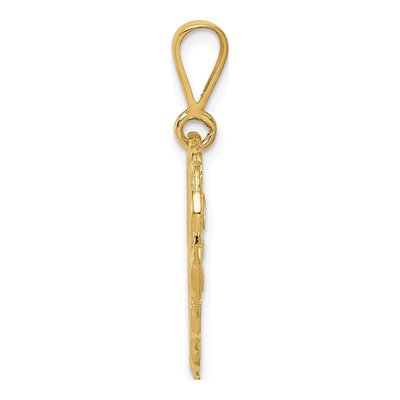 10K Yellow Gold 50th Anniversary Heart Charm – view 3