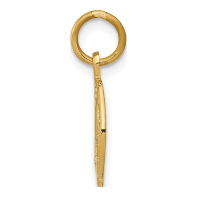 10K Yellow Gold Small Horseshoe Charm – view 3