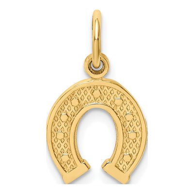 10K Yellow Gold Small Horseshoe Charm