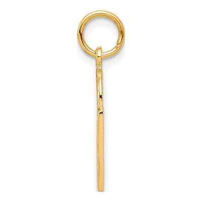 10K Yellow Gold Basketball Net Charm – view 3