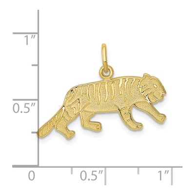 10K Yellow Gold Tiger Pendant – view 4