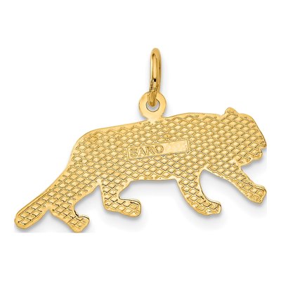 10K Yellow Gold Tiger Pendant – view 5