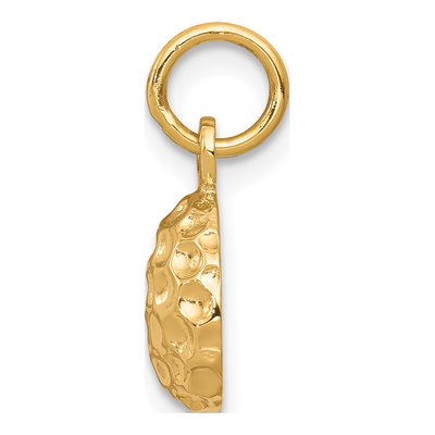 10K Yellow Gold Golf Ball Pendant – view 3