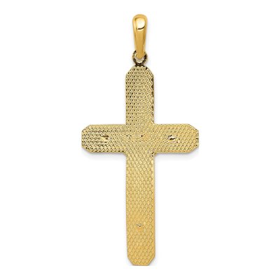 10K Yellow Gold Crucifix Pendant – view 5
