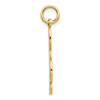 10K Yellow Gold Treble Clef for Musicians Charm – view 3