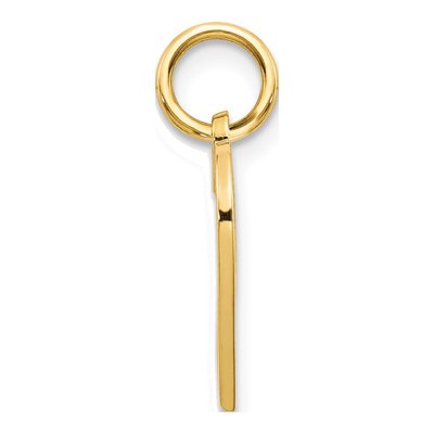 10K Yellow Gold Basketweave Heart Charm – view 3