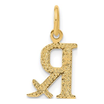 10K Yellow Gold RX Symbol Charm – view 5