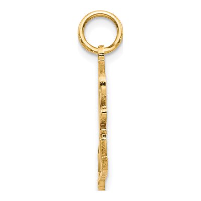 10K Yellow Gold I LOVE YOU Pendant – view 3