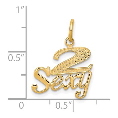 10K Yellow Gold SEXY Talking Charm – view 4