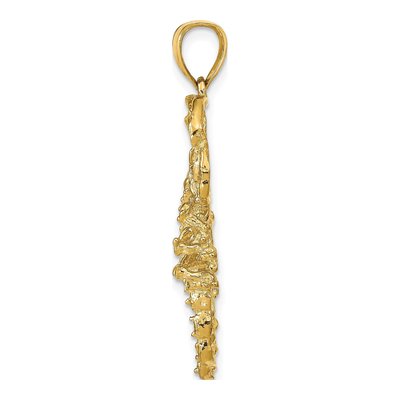 10K Yellow Gold Scorpion Pendant – view 3